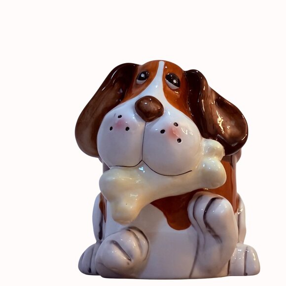 Whimsy Beagle Dog Planter Decorative Plant Holder Puppy Pot Bone Indoor Outdoor - Picture 7 of 12